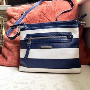 Dana Buchman Navy/White Bag